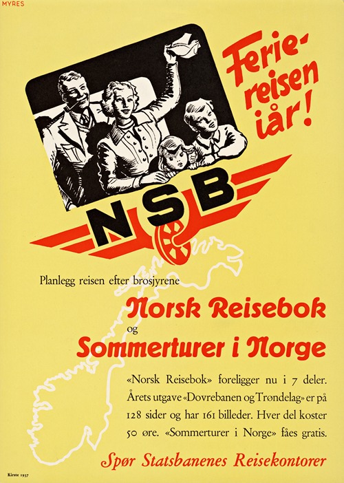 NSB Feriereisen iår! Planlegg reisen efter brosjyrene Norsk reisebok og Sommerturer i Norge