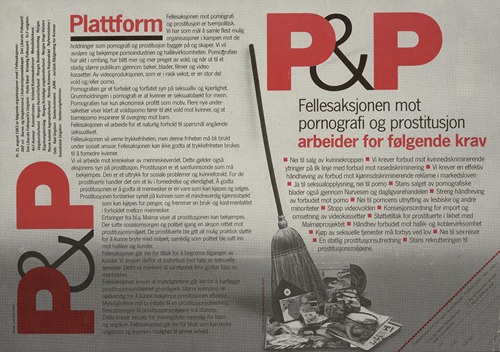 P&P. Fellesaksjon mot pornografi og prostitusjon