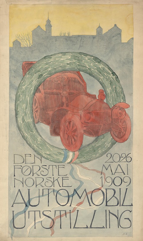 Den første norske Automobilutstilling i Christiania 20.-26. Mai 1909