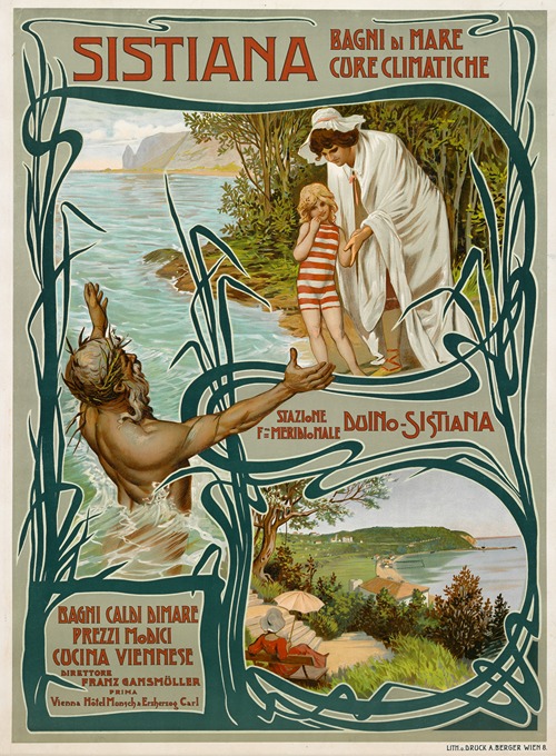 Tourismusplakat für Sistiana