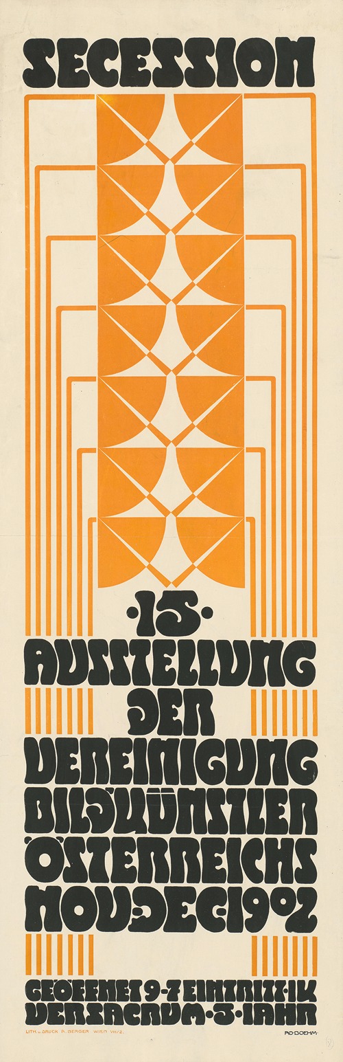 15. Ausstellung der Wiener Secession 1902. Ausstellung der Vereinigung bildender Künstler Österreichs