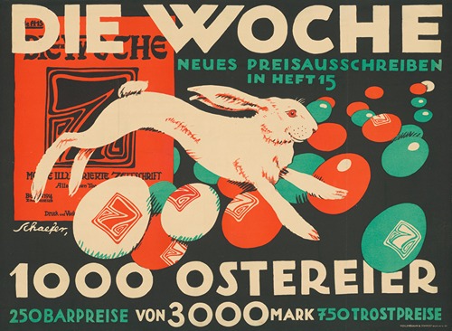 Die Woche, 1000 Ostereier, Preisausschreiben