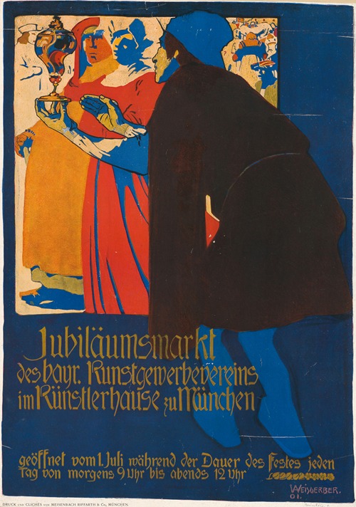 Jubiläumsmarkt des bayrischen Kunstgewerbevereins im Künstlerhause zu München
