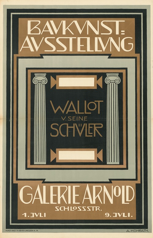 Baukunst-Ausstellung. Wallot und seine Schüler