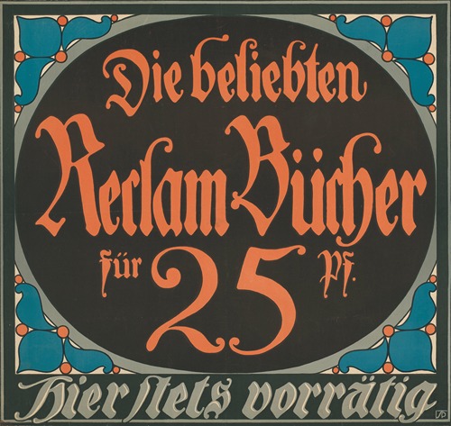 Die beliebten Reclam-Bücher für 25 Pf.