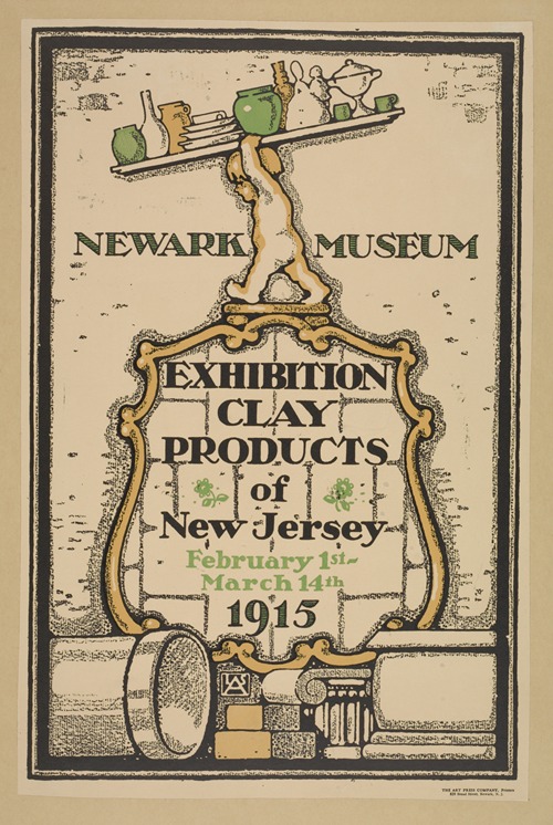Newark museum. Exhibition of clay products