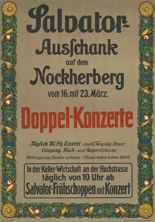 Salvator-Ausschank auf dem Nockherberg, Frühschoppen mit Konzert