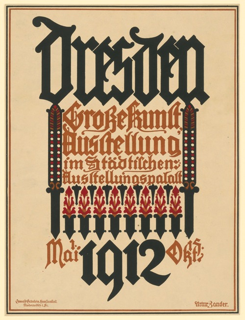 Dresden. Große Kunstausstellung im städtischen Ausstellungspalast