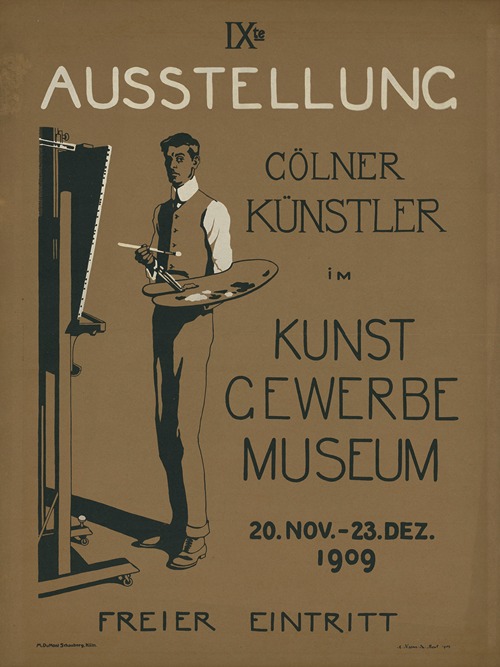 IXte Ausstellung Cölner Künstler im Kunstgewerbe Museum 1909