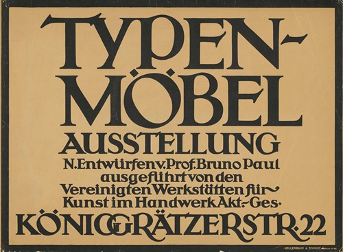 Typen-Möbel. Ausstellung