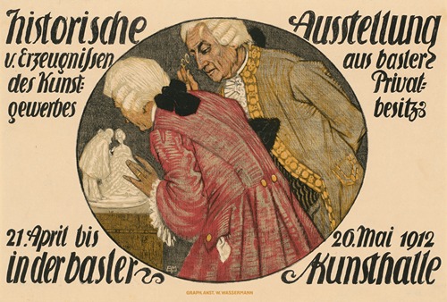Kunsthalle Basel. historische Ausstellung Kunstgewerbe aus Privatbesitz
