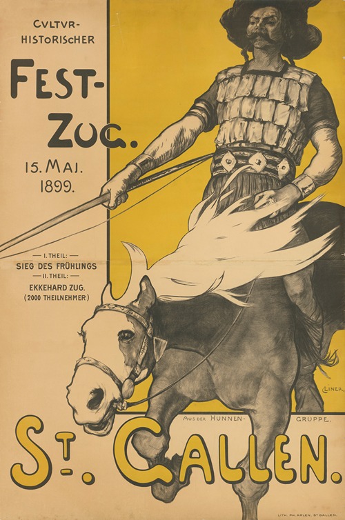 Kulturhistorischer Festzug 1899 St. Gallen