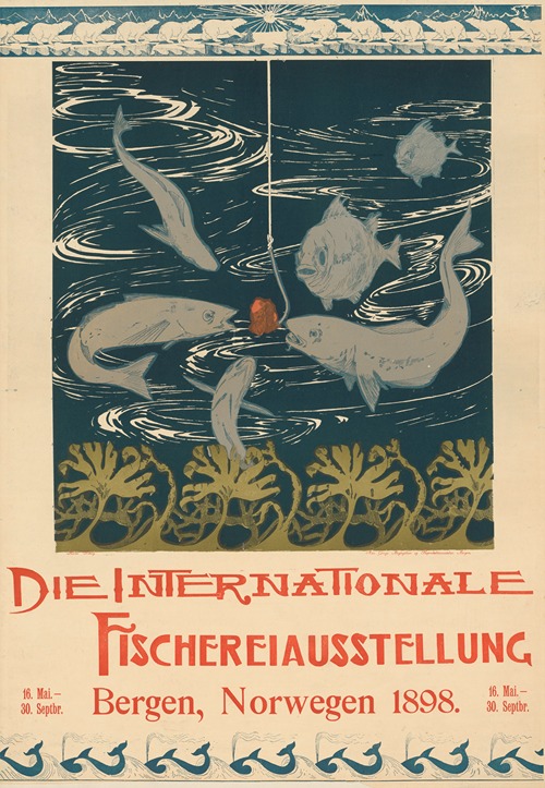 Die Internationale Fischereiausstellung, Bergen, Norwegen 1898