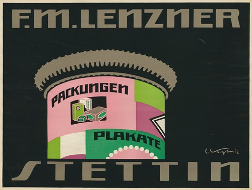 F. M. Lenzner Stettin. Packungen, Plakate