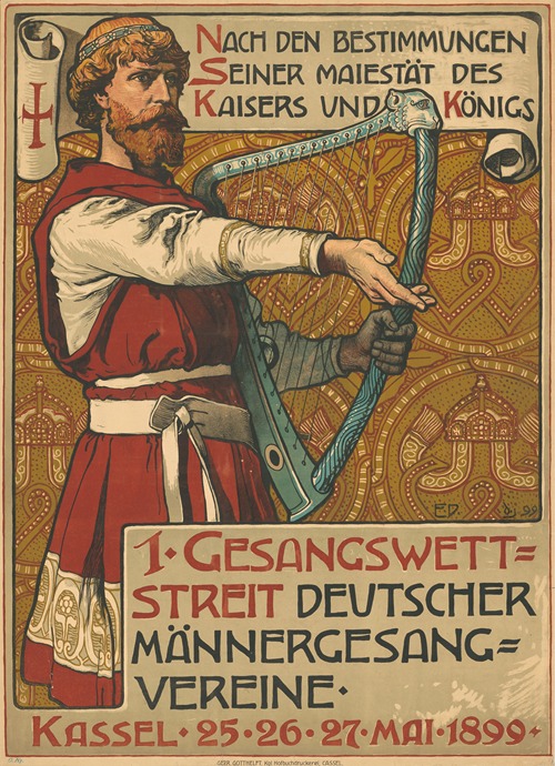 Erster Gesangswettstreit deutscher Männergesangvereine Kassel 1899