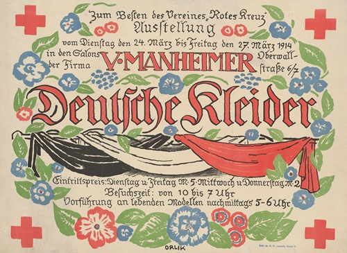 Zum Besten des Vereines Rotes Kreuz, V. Mannheimer Deutsche Kleider
