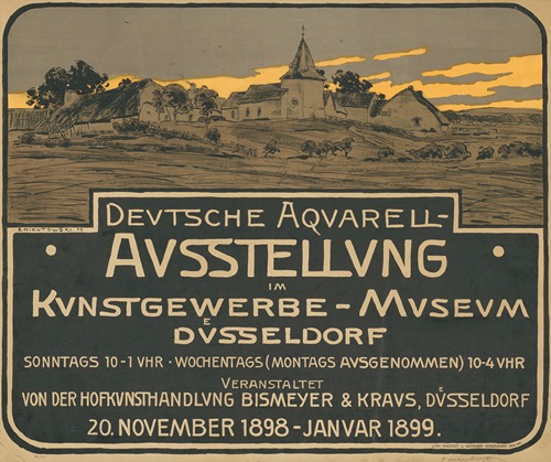 Deutsche Aquarell-Ausstellung im Kunstgewerbe-Museum Düsseldorf 1899