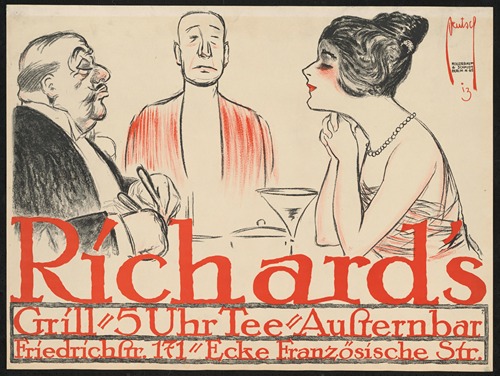 Richard’s Grill. Drei Gäste am Tisch