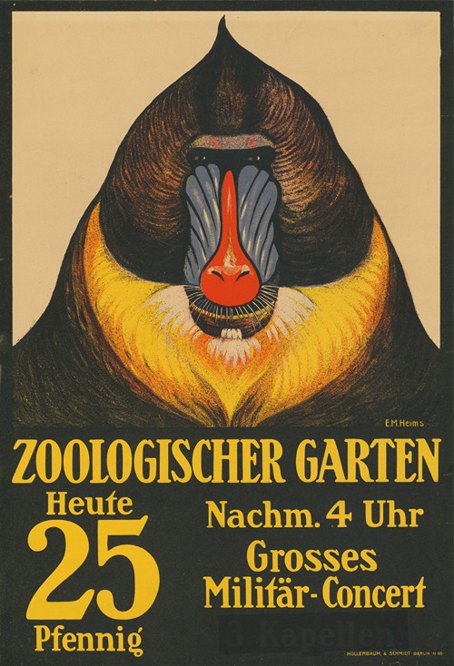 Zoologischer Garten. Heute Nachmittag 4 Uhr großes Militär-Konzert