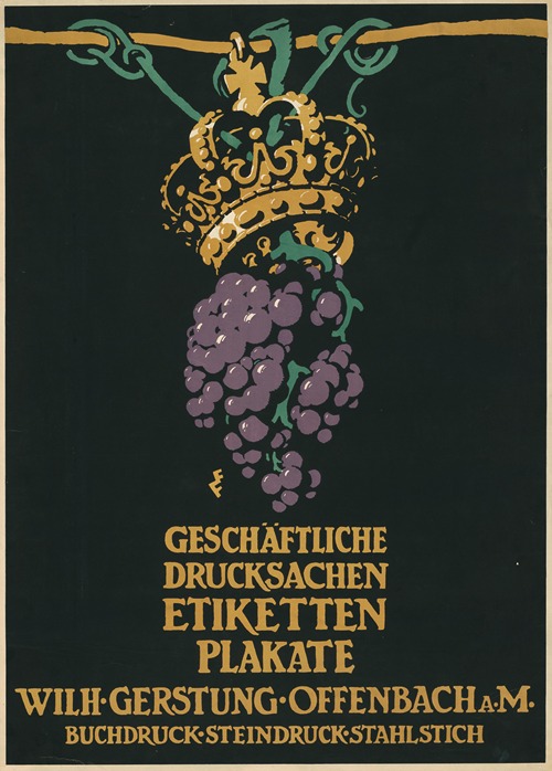 Geschäftliche Drucksachen Etiketten Plakate Wilhelm Gerstung