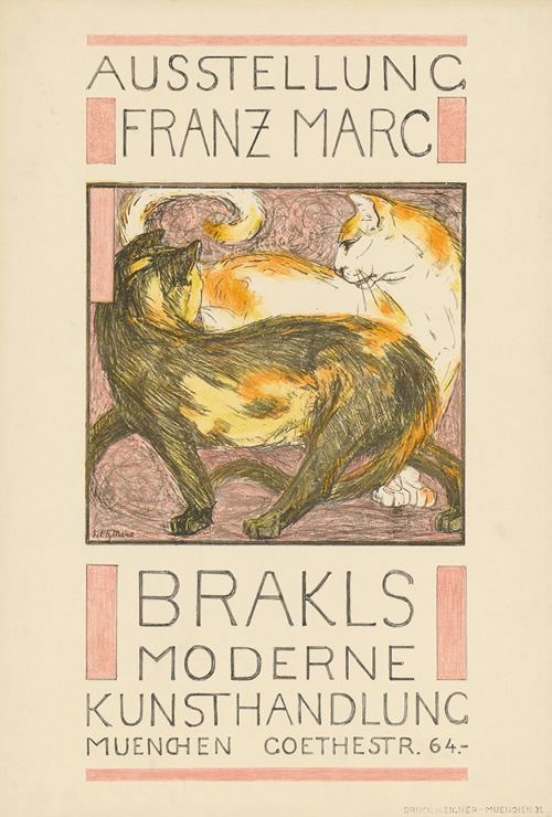 Ausstellung Franz Marc. Brakls Moderne Kunsthandlung München