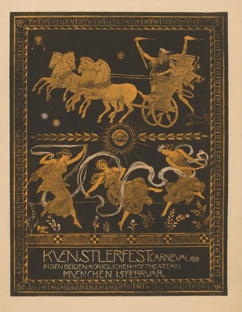 Kuenstlerfest Carneval 1898 in beiden königlichen Hoftheatern München