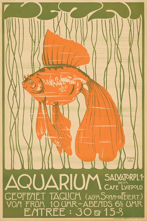 Aquarium. Salvatorplatz 1 beim Café Luitpold