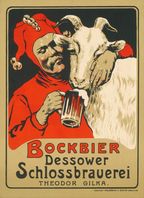 Bockbier. Dessower Schlossbrauerei Theodor Gilka