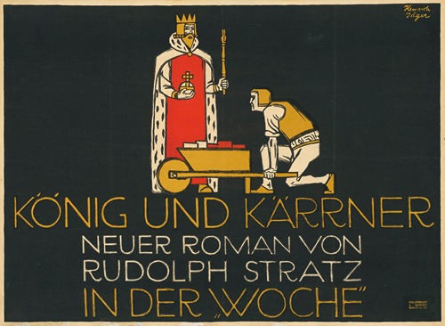 König und Kärrner. Neuer Roman von Rudolph Stratz in Der Woche