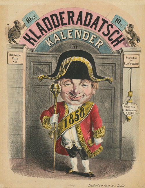 Kladderadatsch Kalender für 1858