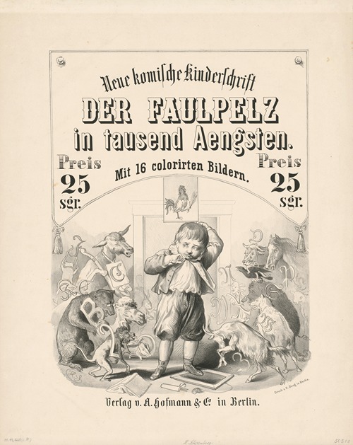 Neue komische Kinderschrift; Der Faulpelz in tausend Ängsten