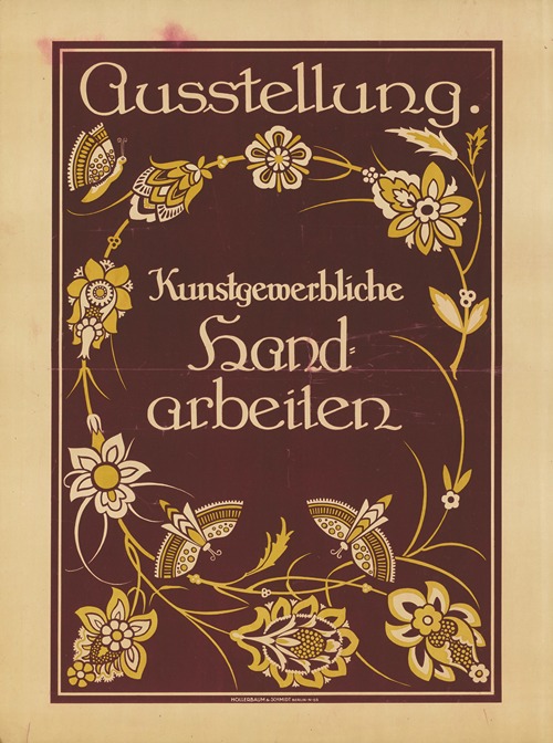Ausstellung. Kunstgewerbliche Handarbeiten