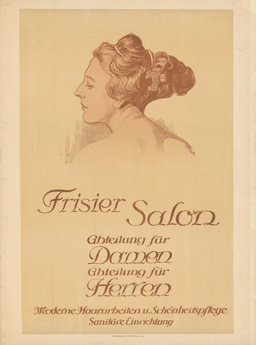 Frisier Salon. Abteilung für Damen und Herren