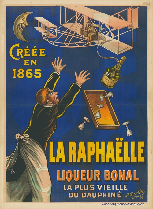 Créée en 1865. La Raphaelle. Liqeur Bonal