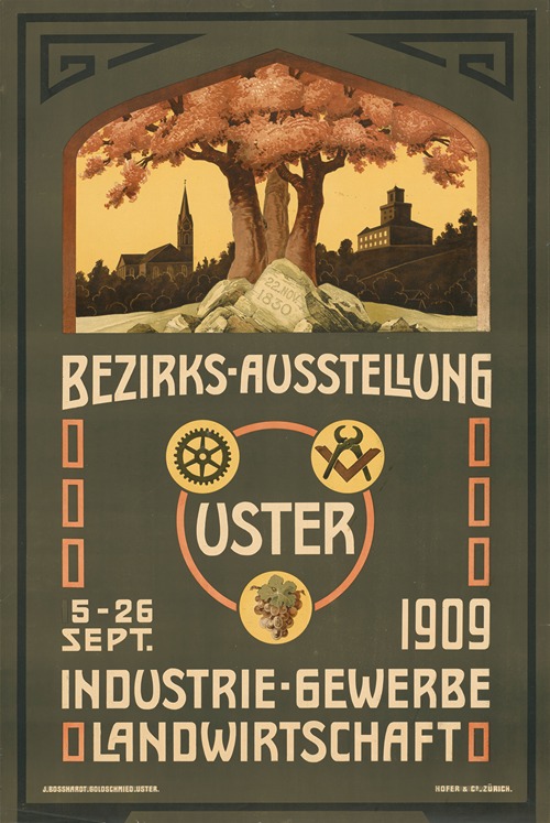 Bezirks-Ausstellung Uster. Industrie-Gewerbe Landwirtschaft