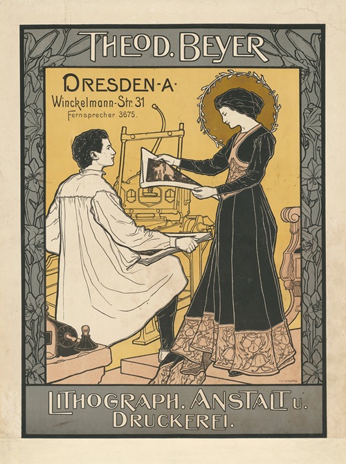 Theodor Beyer Dresden Lithographische Anstalt und Druckerei