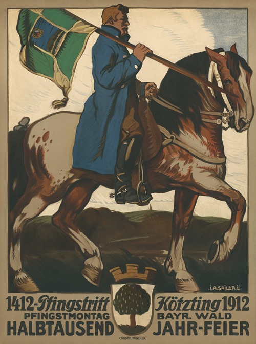 1412-1912 Pfingstritt Kötzting Pfingstmontag Bayrischer Wald, Halbtausendjahr Feier