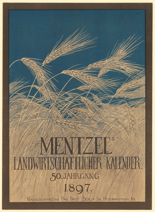 Mentzels landwirtschaftlicher Kalender 1897