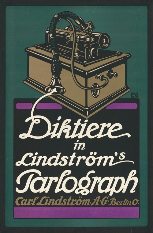 Diktiere in Lindström’s Parlograph Carl Lindström AG Berlin