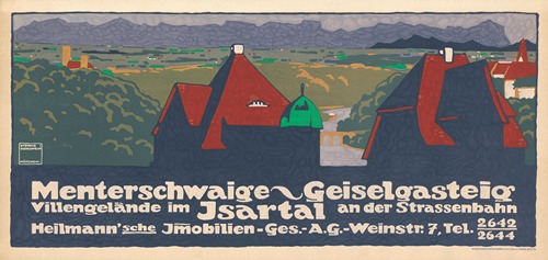 Menterschwaige Geiselgasteig Villengelände im Isartal. Heilmann’sche Immobilien-Gesellschaft