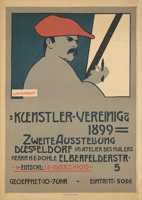 Künstler-Vereinigung 1899. Zweite Ausstellung im Atelier des Malers H. E. Pohle, Düsseldorf