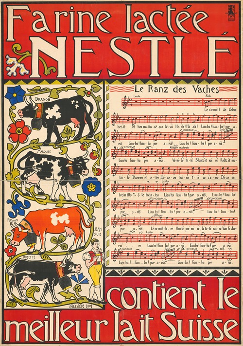 Farine lactée Nestlé. Contient le meilleur lait suisse