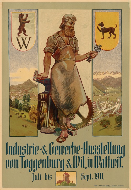 Industrie und Gewerbe-Ausstellung vom Taggenburg & Wil in Wattwil 1911