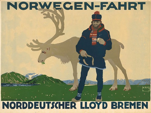 Norwegen-Fahrt. Norddeutscher Lloyd Bremen