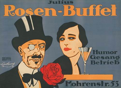 Julius Rosen-Buffet Humor Gesang Betrieb Mohrenstraße 53 Berlin
