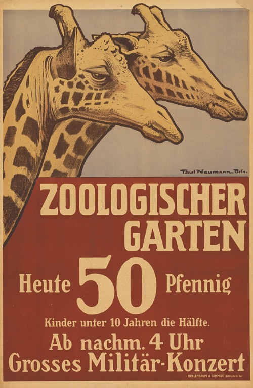 Zoologischer Garten. Heute grosses Militär-Konzert