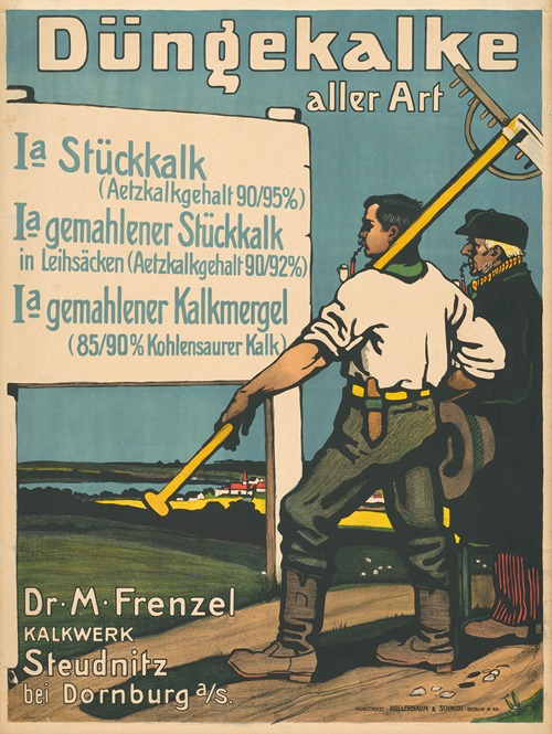 Düngekalke aller Art Dr. M. Frenzel Kalkwek Steudnitz bei Dornburg an der Saale