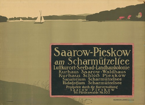 Saarow-Pieskow am Scharmützelsee. Luftkurort, Seebad, Landhauskolonie