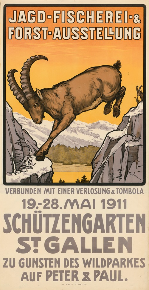Jagd, Fischerei, Forst-Ausstellung 1911 St. Gallen
