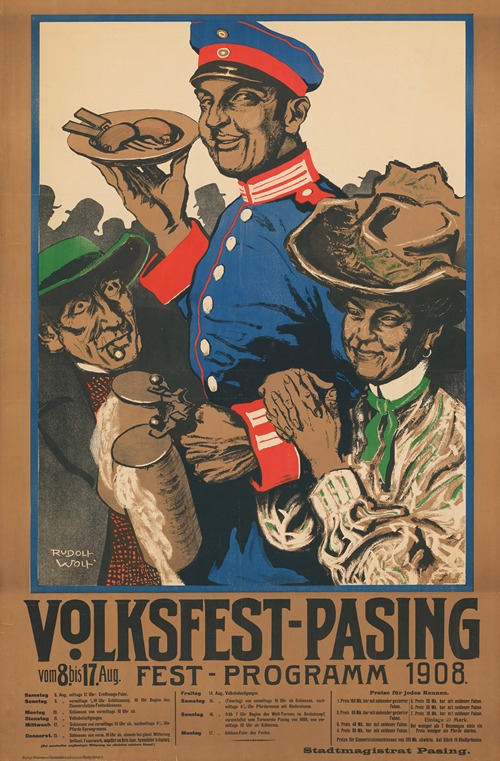 Volksfest Pasing. 8.-17. August 1908